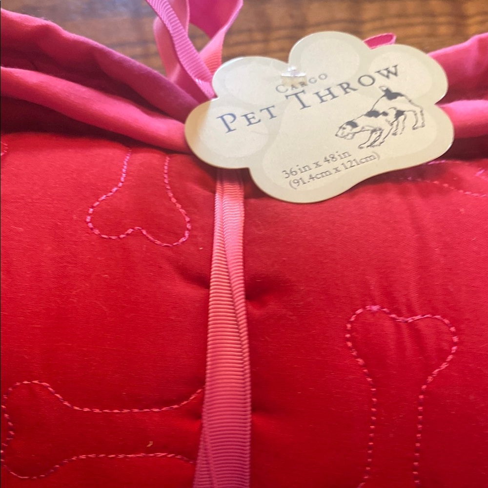 World Market Red Pet Throw